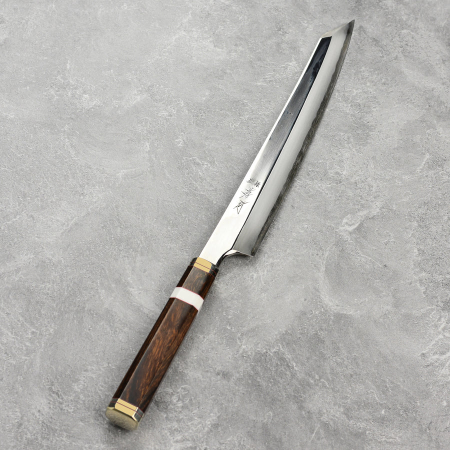 Takayuki Shiden Ginsan Single-Bevel 10.6" Kengata Yanagiba