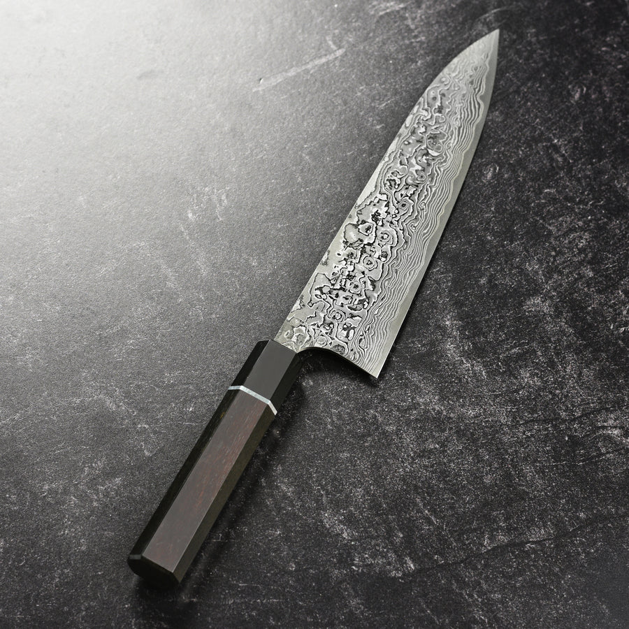 Saji SG2 Black Damascus 8.25" Gyuto, Ebony