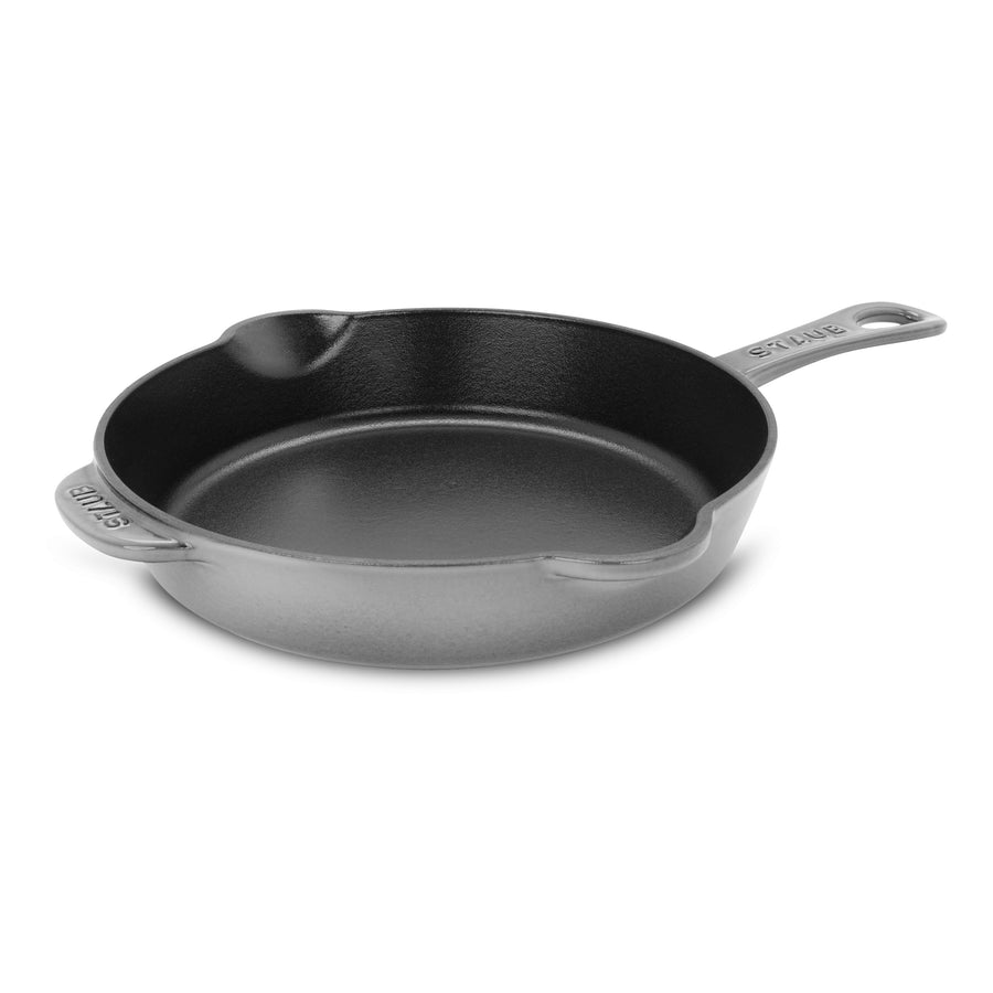 Staub 11" Graphite Gray Cast Iron Deep Traditional Skillet