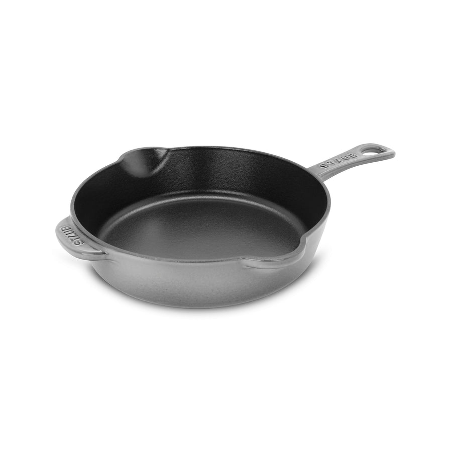 Staub 8.5" Graphite Gray Cast Iron Deep Traditional Skillet