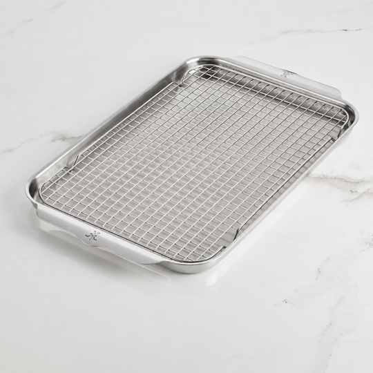 Hestan OvenBond Tri-Ply Half Sheet Pan with Rack, 13x18"