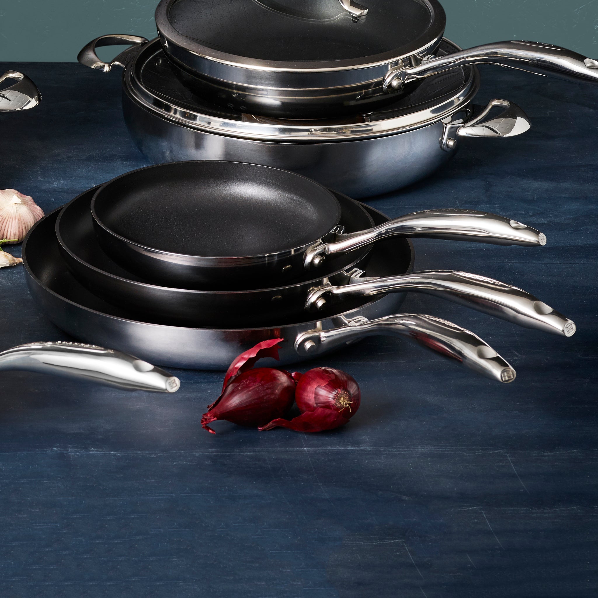 Masterchef Scanpan Scanpan HaptIQ Cookware - Stratnium Plus Nonstick Stainless Steel ...