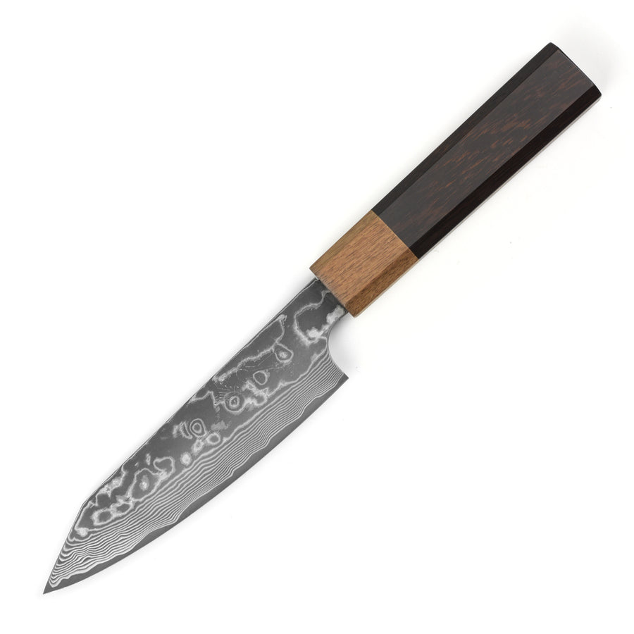 Hatono SG2 Kurozome Damascus 5.3" Kiritsuke Petty