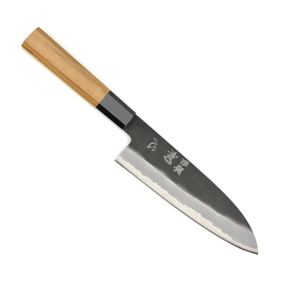Hatsukokoro Aosagi Aogami #2 Kurouchi 7" Santoku