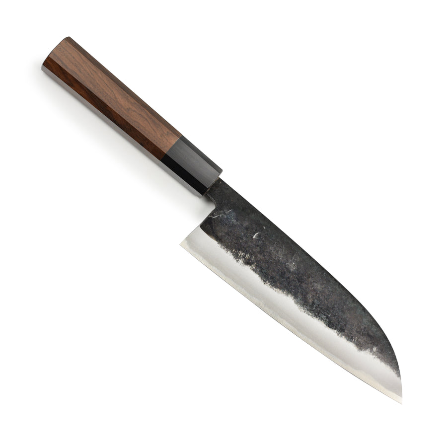 Hatsukokoro Sumi Aogami #2 Kurouchi 6.5" Santoku