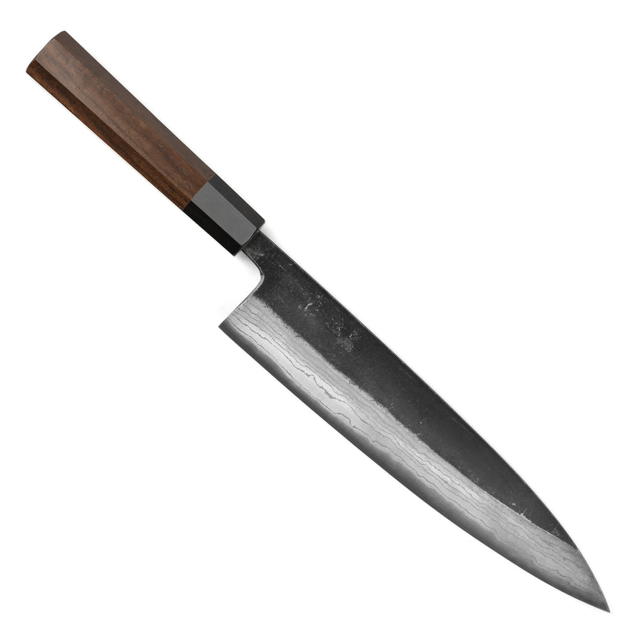 Hatsukokoro Kumokage Aogami Kurouchi Damascus 9.4" Gyuto