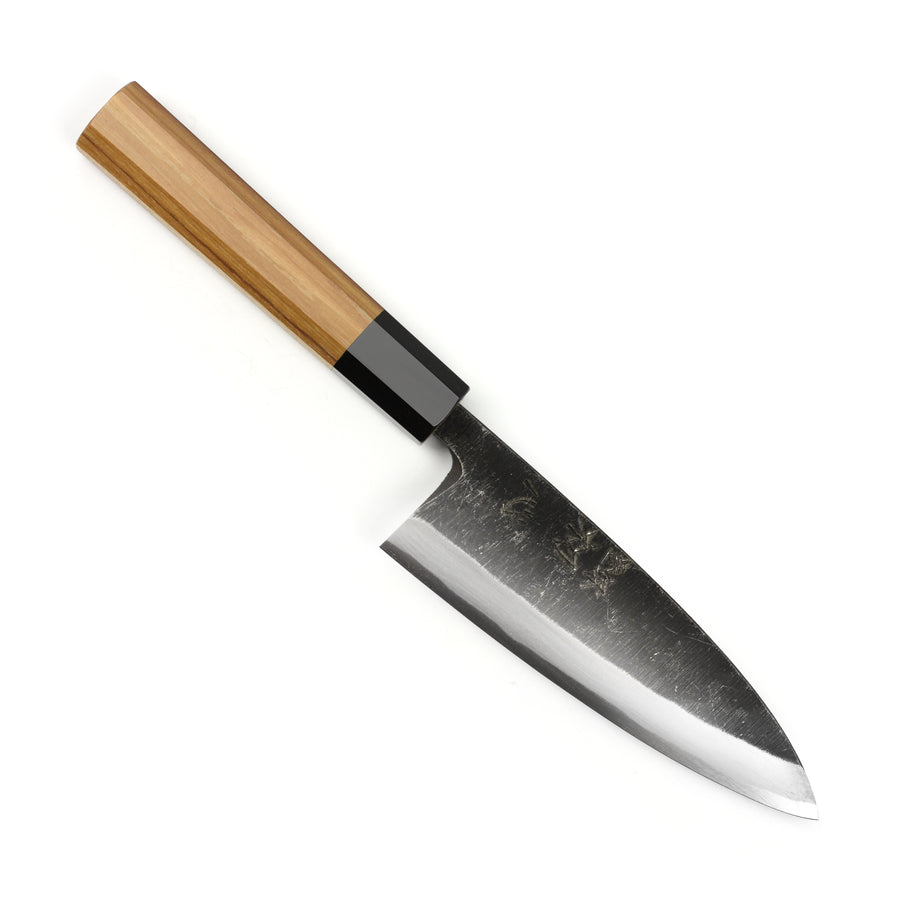 Hatsukokoro Shirasagi Aogami #2 Kurouchi 5.9" Single-Bevel Deba