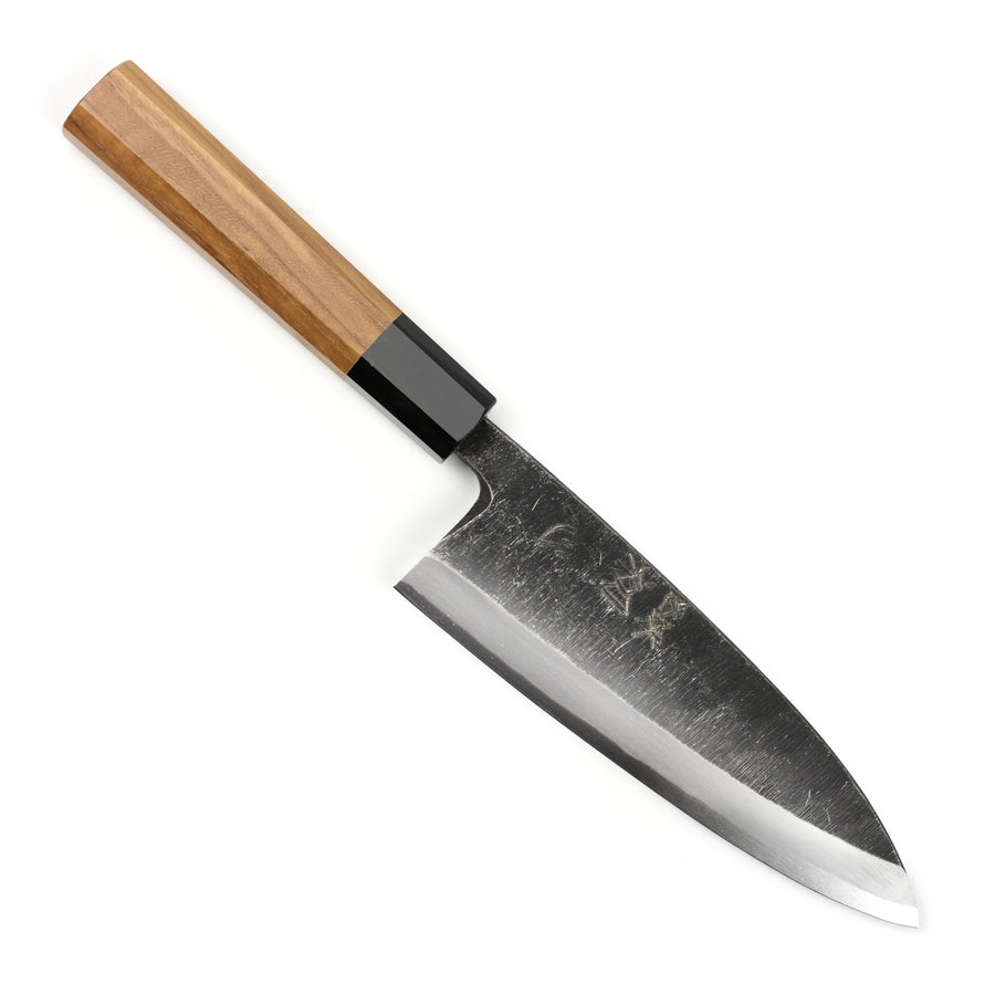 Hatsukokoro Shirasagi Aogami #2 Kurouchi 6.5" Single-Bevel Deba