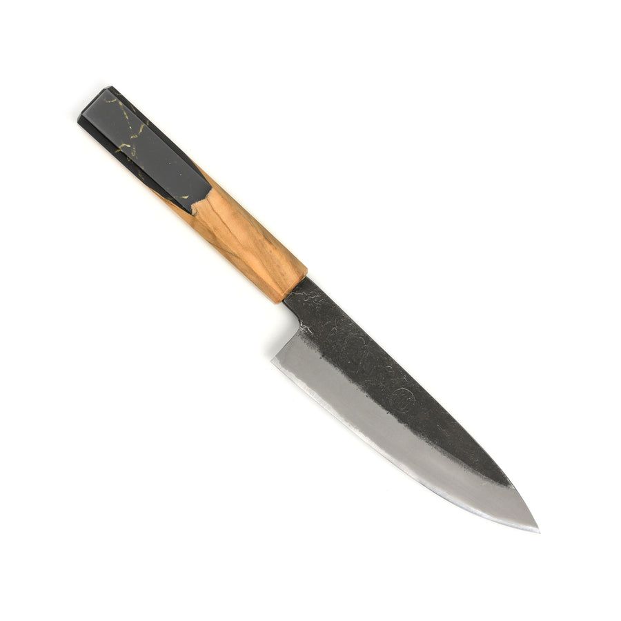 Hozan Tomoe x Hinoura Shirogami #2 Kurouchi 5.3" Petty