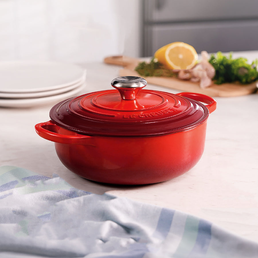 Le Creuset Signature Cast Iron 3.5-quart Cerise Sauteuse Dutch Oven