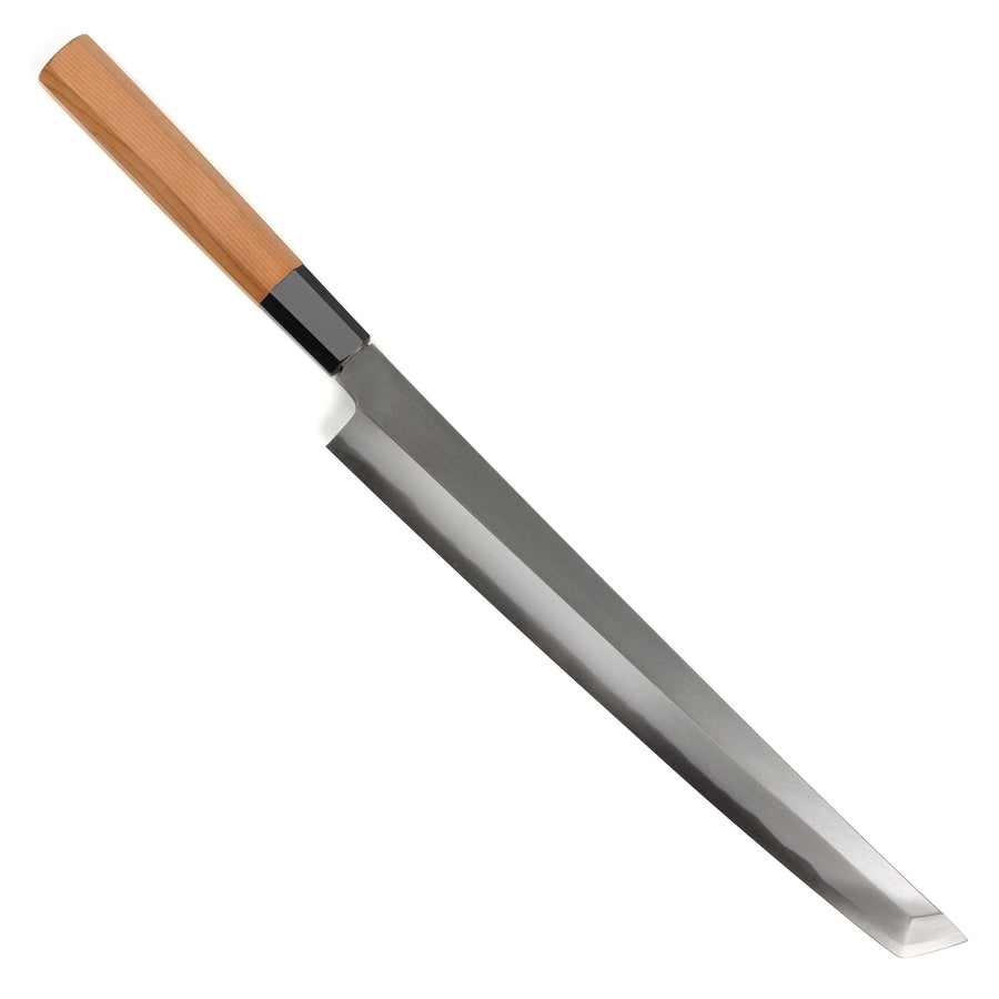 Itsuo Doi Aogami #2 Migaki 10.6" Single-Bevel Sakimaru Takohiki