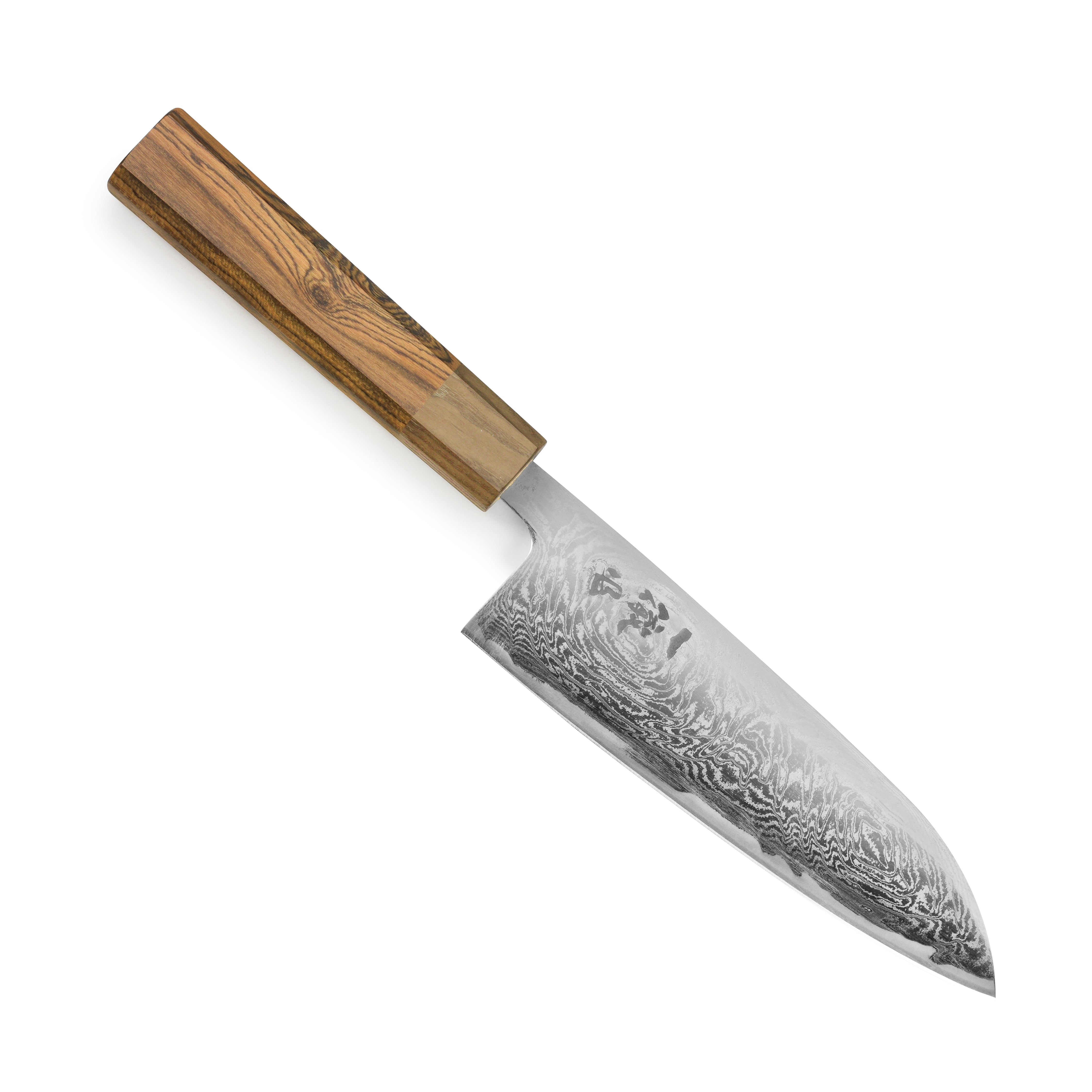 Ittetsu Spiral Damascus Santoku Knife | Made in Japan by Hokiyama ...