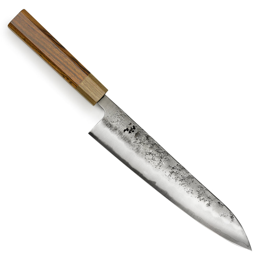 Ittetsu Ginsan Nashiji 9.4" Gyuto, Bocote Handle