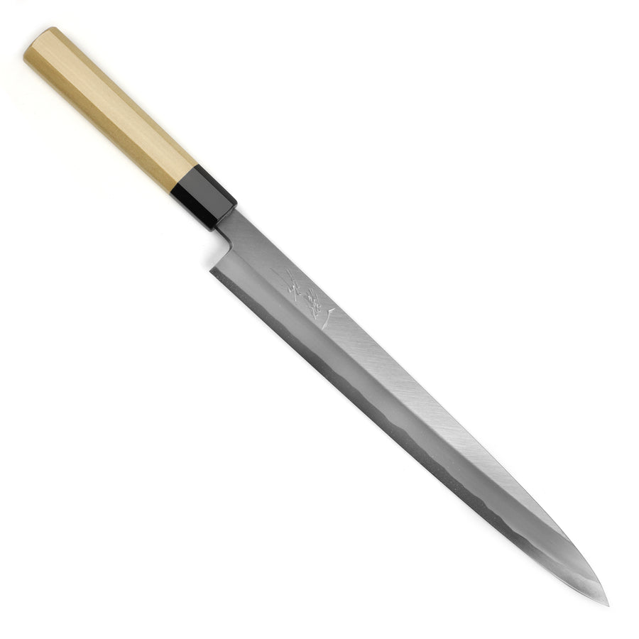 Ittetsu x Nakagawa Shirogami #2 Single-Bevel 11.8" Yanagiba with Saya