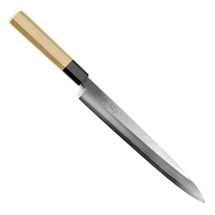 Ittetsu x Nakagawa Shirogami #2 Single-Bevel 9.4" Yanagiba with Saya