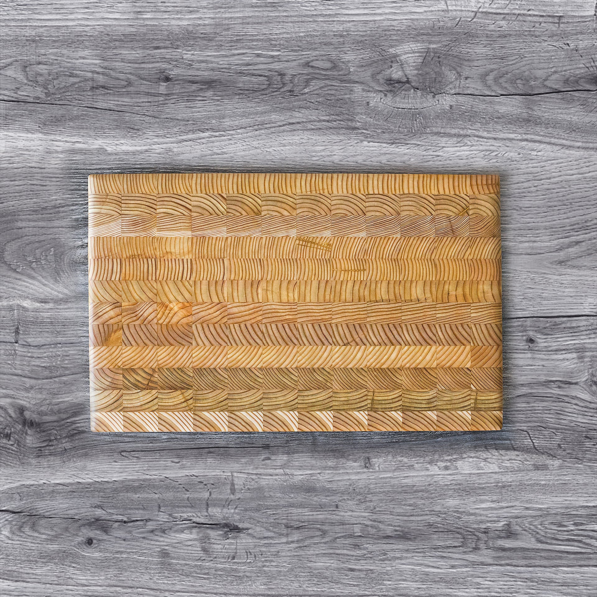 Larch Wood Medium End Grain Cutting Board