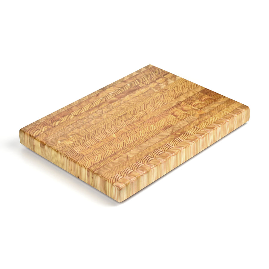 Larch Wood Medium End Grain Cutting Board