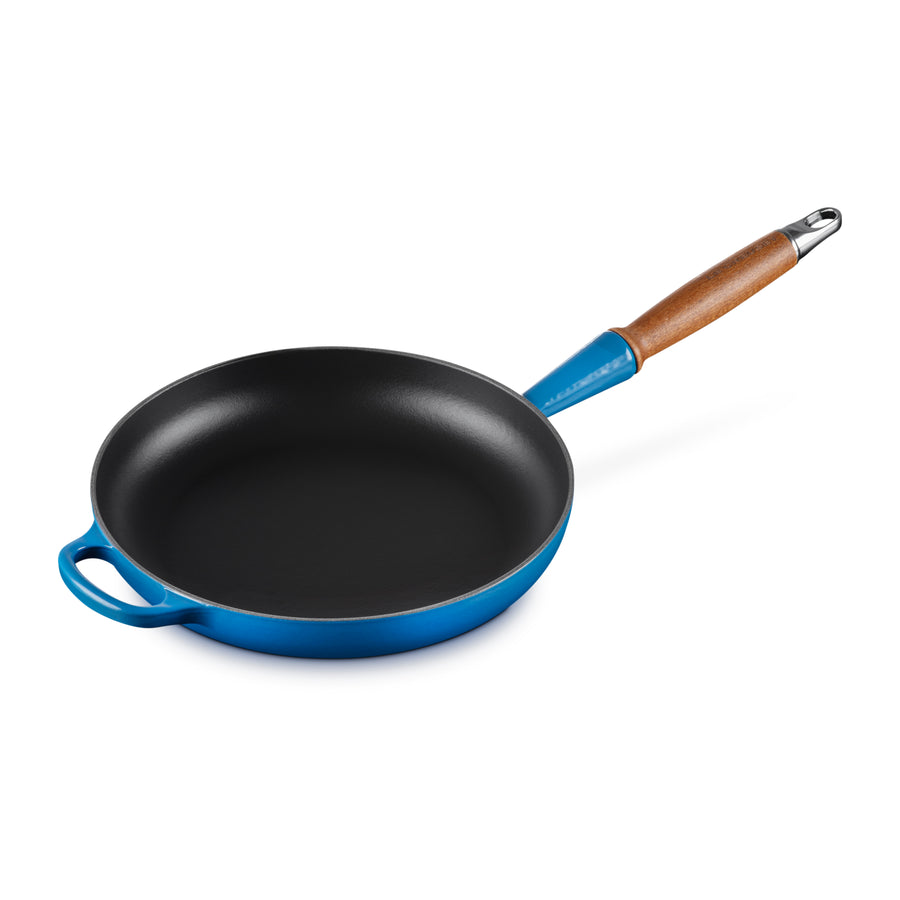 Le Creuset Cast Iron 10.25" Marseille Fry Pan with Wood Handle