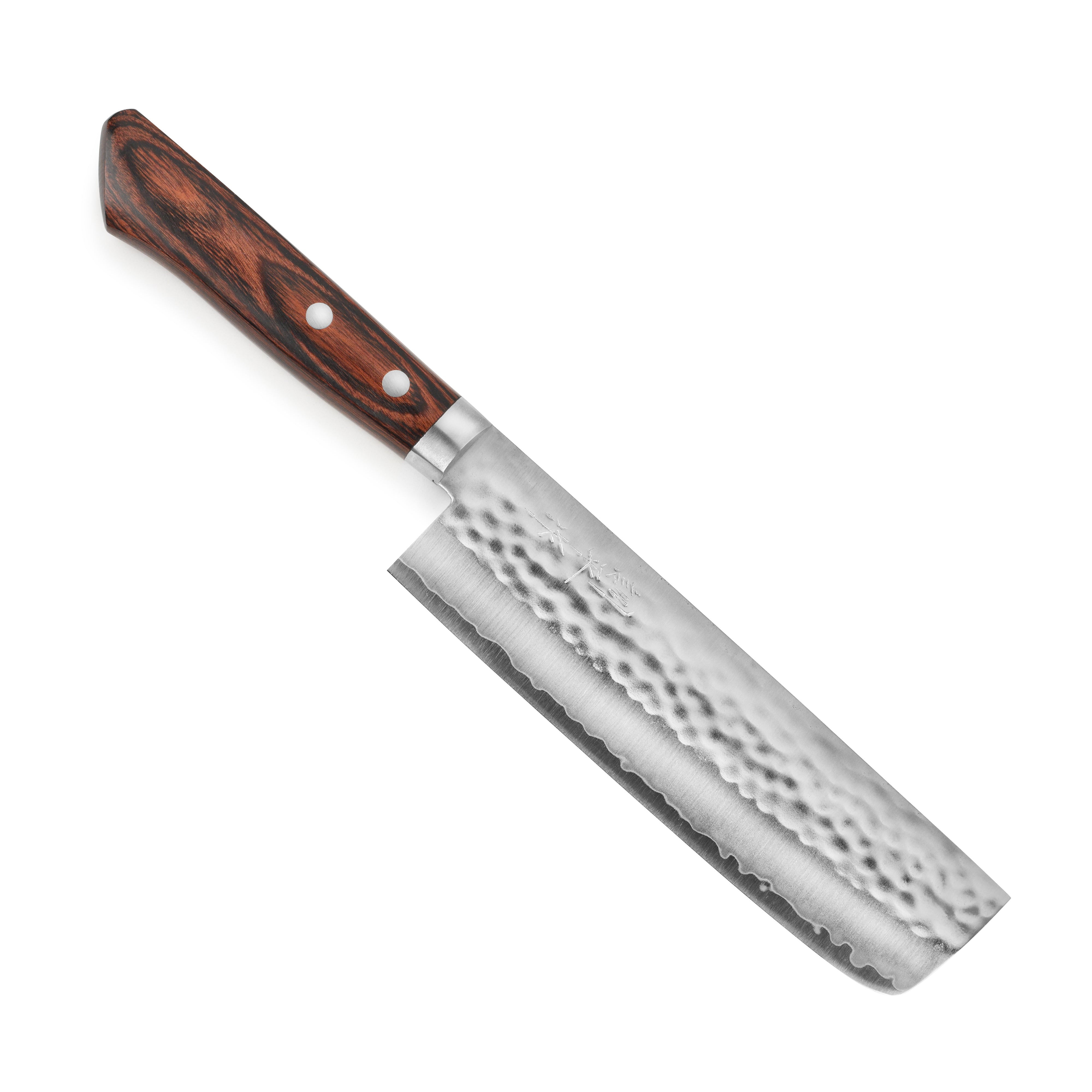 Masutani Nakiri Knife - VG1 Hammered 6.7"