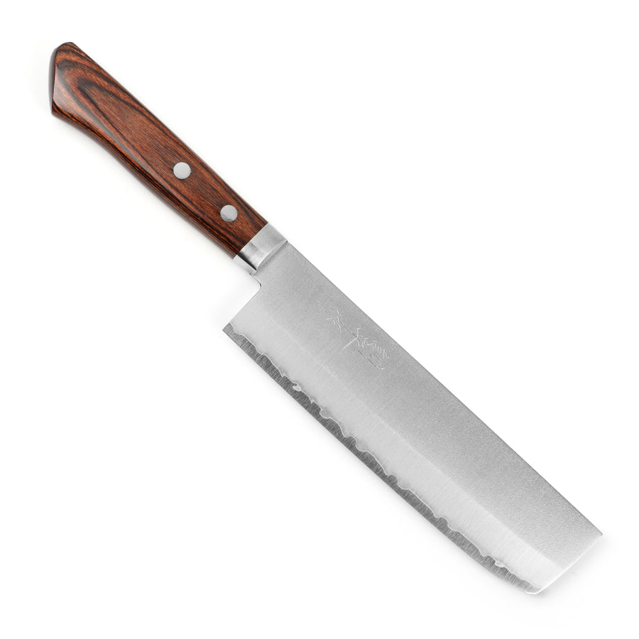 Masutani VG1 Nashiji 6.7" Nakiri, Brown Handle