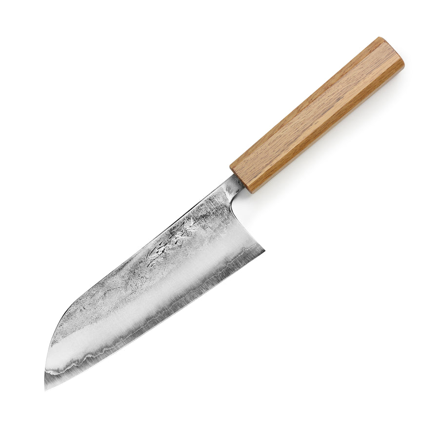 Matsubara Aogami #2 Nashiji Stainless Clad 6.5" Santoku