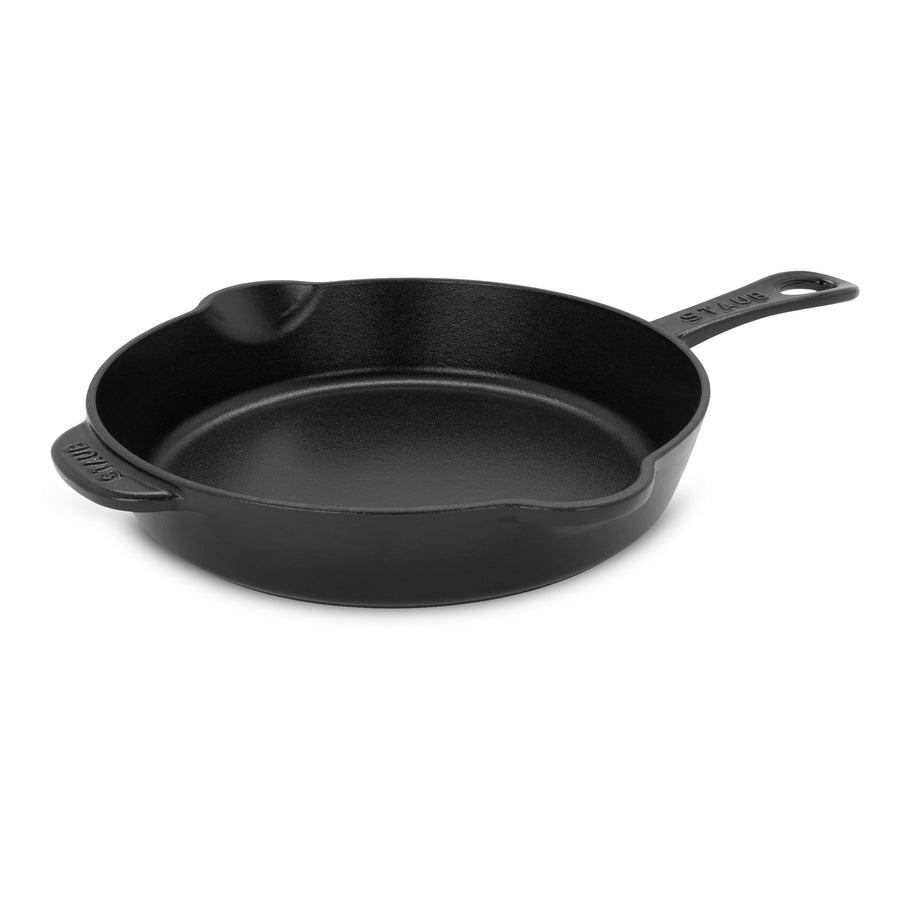 Staub 11" Matte Black Cast Iron Deep Traditional Skillet