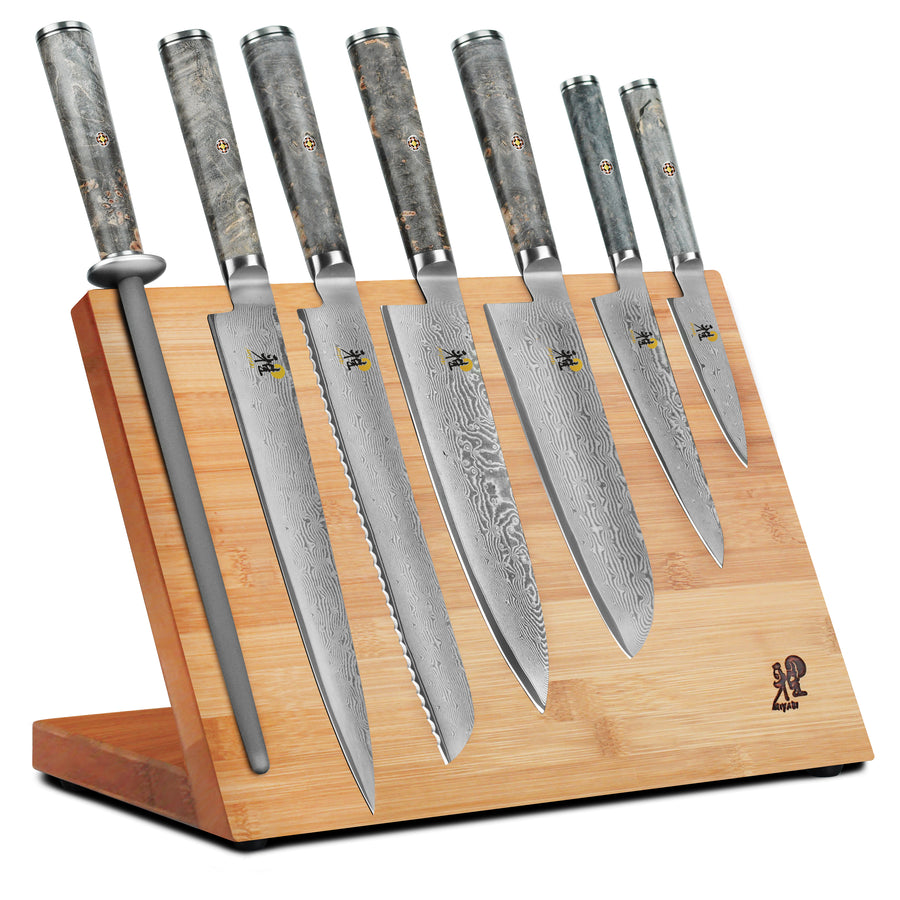 Miyabi Black 8 Piece Magnetic Easel Knife Set