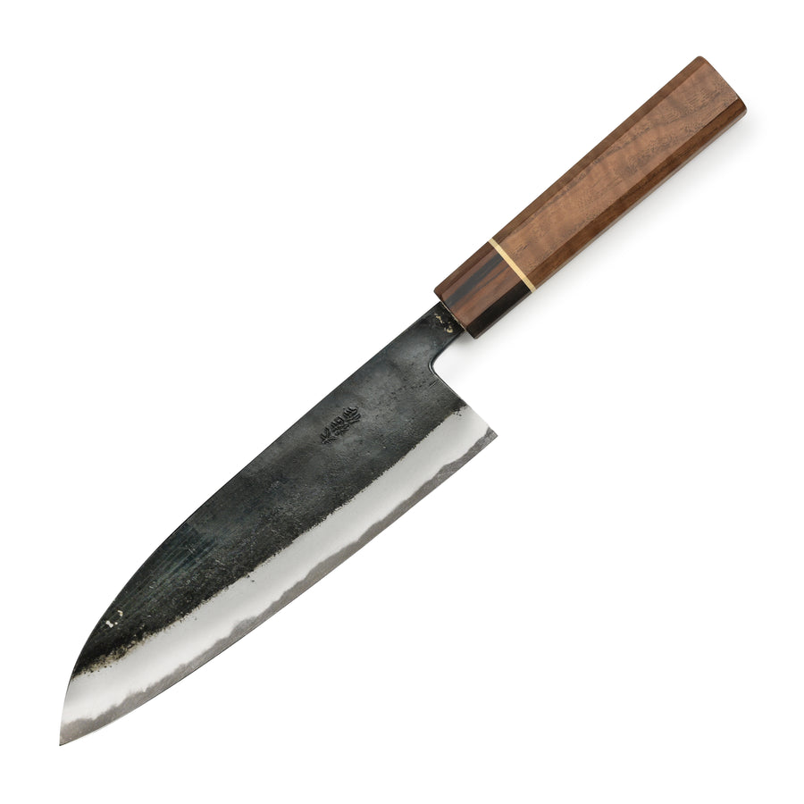 Nishida Shirogami #1 Kurouchi 8.25" Funayuki Gyuto, Walnut