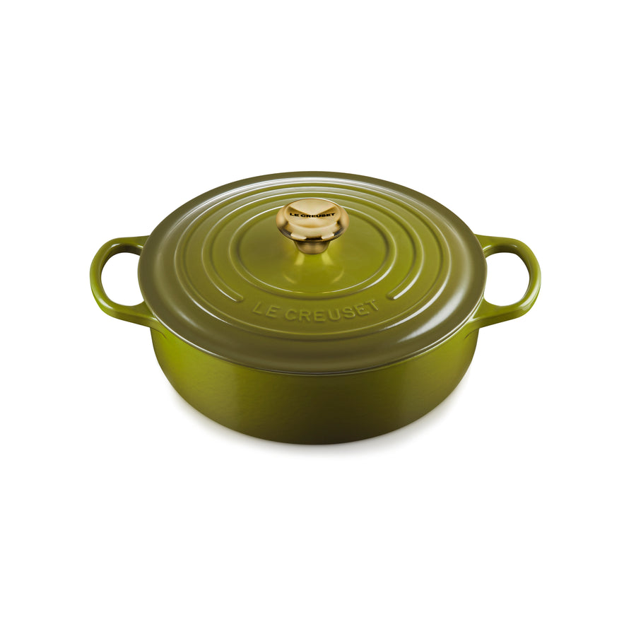 Le Creuset Signature Cast Iron 3.5-quart Olive Sauteuse Dutch Oven