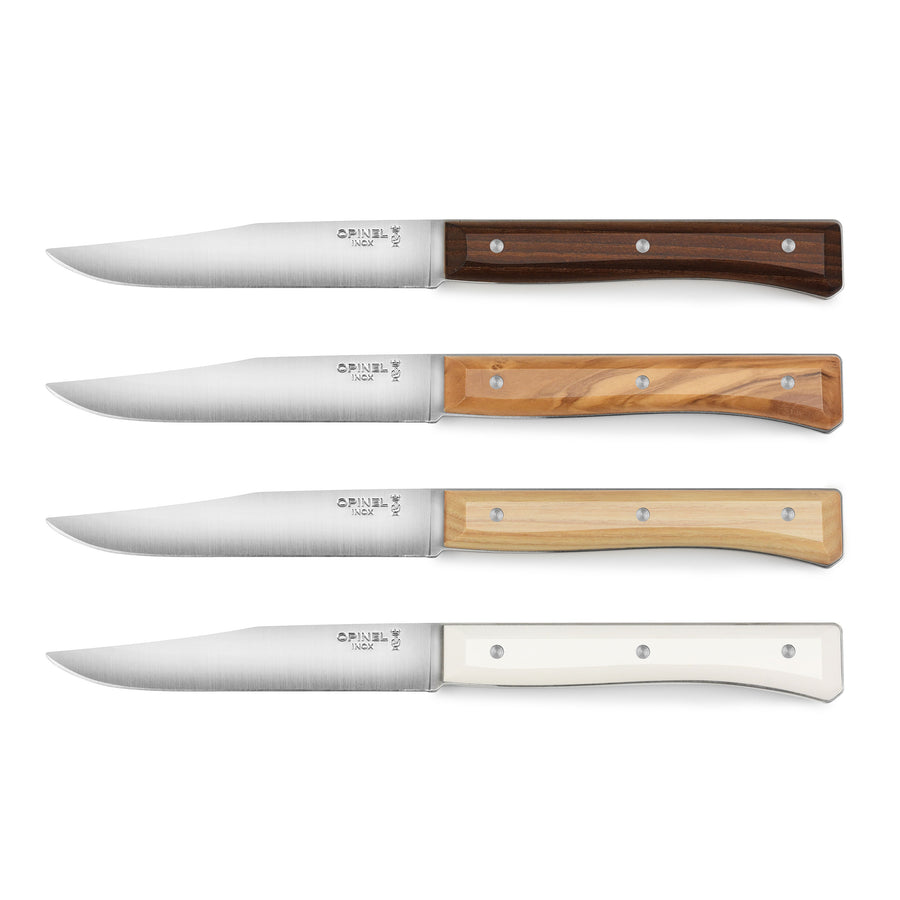 Opinel 4 Piece Mixed Facette Steak Knife Set