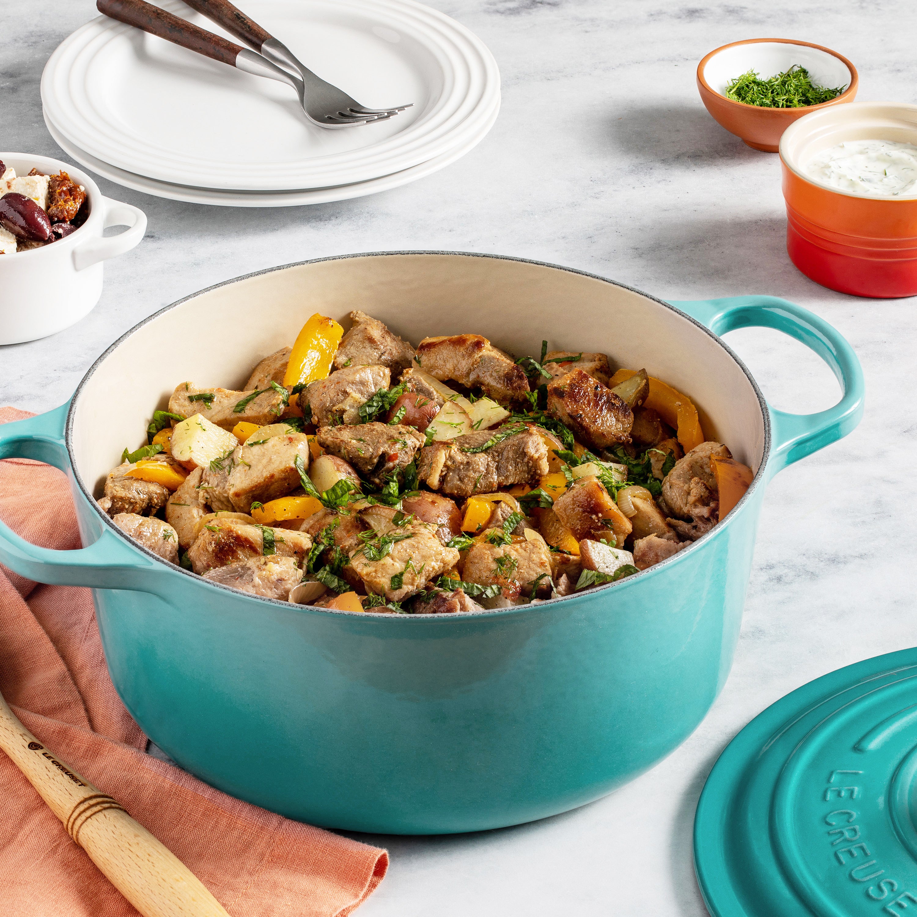 Le Creuset Dutch Oven - 5.5-qt Round - Caribbean – Cutlery and More