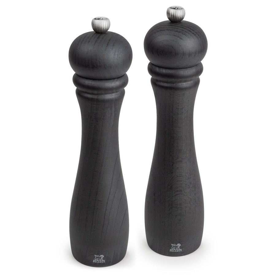 Peugeot Checkmate Graphite 10" Salt & Pepper Mill Set