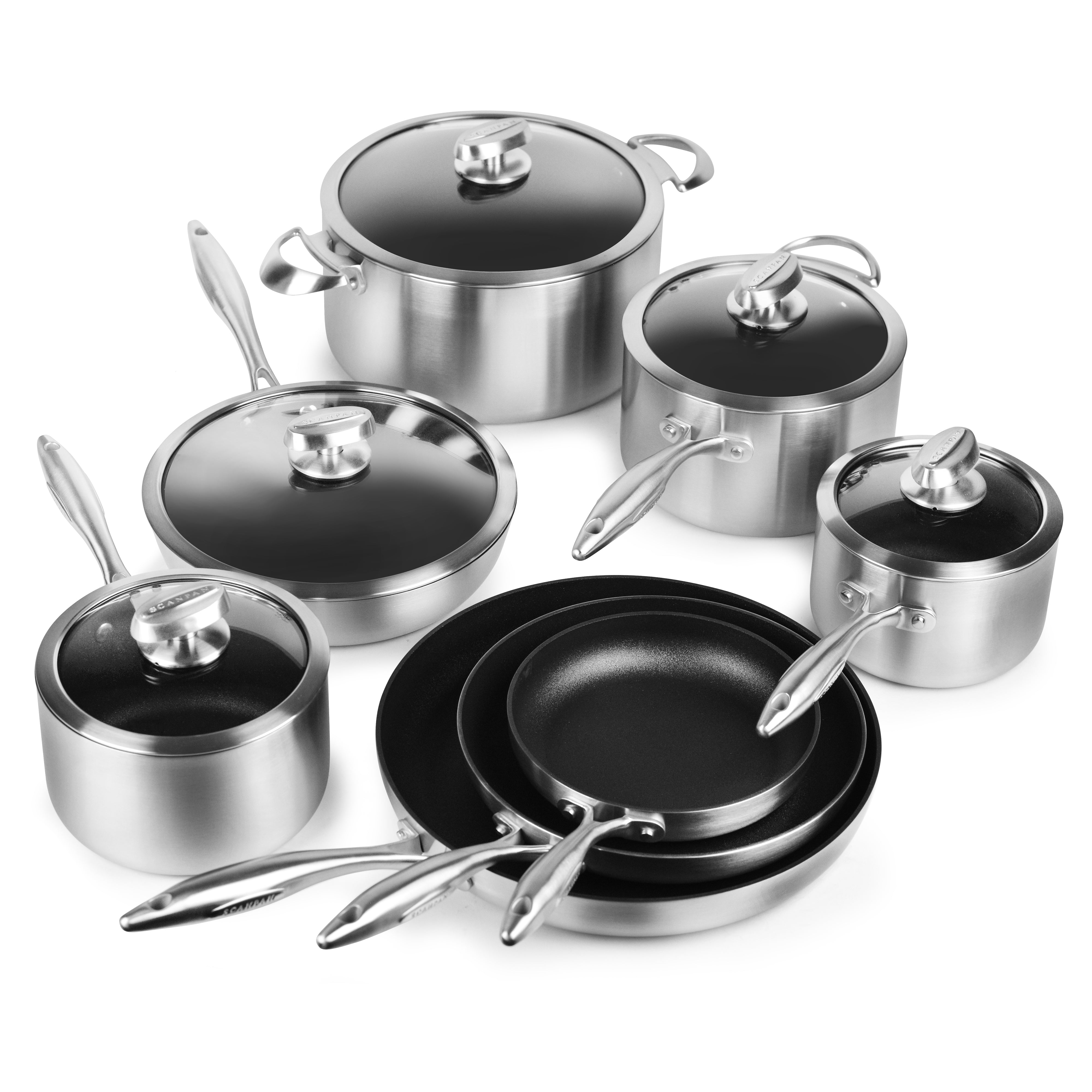 Scanpan CX+ Cookware Set - 13 Piece Stainless Steel Nonstick – Cutlery ...