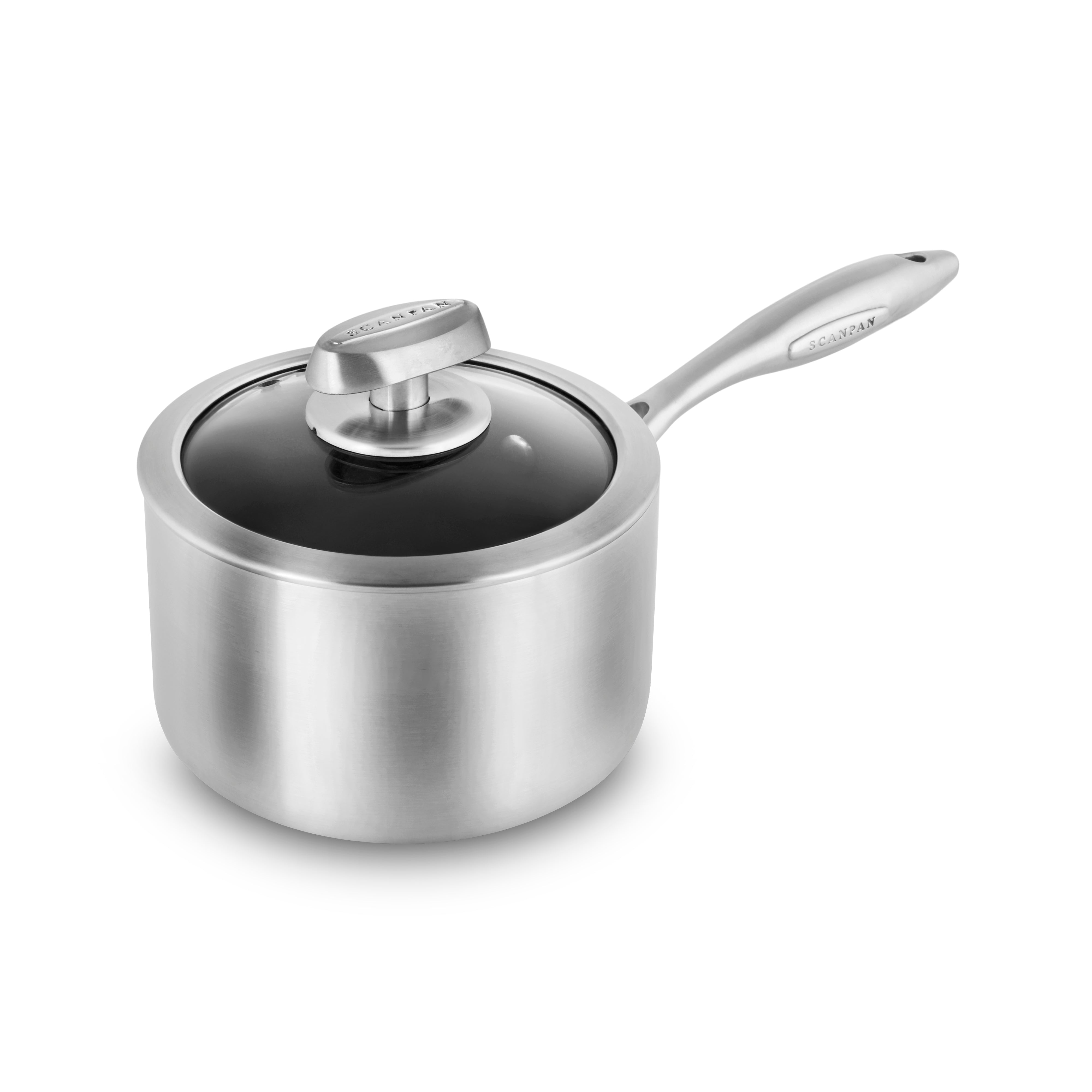 Scanpan CX+ Saucepan - 2-qt Stainless Steel Nonstick