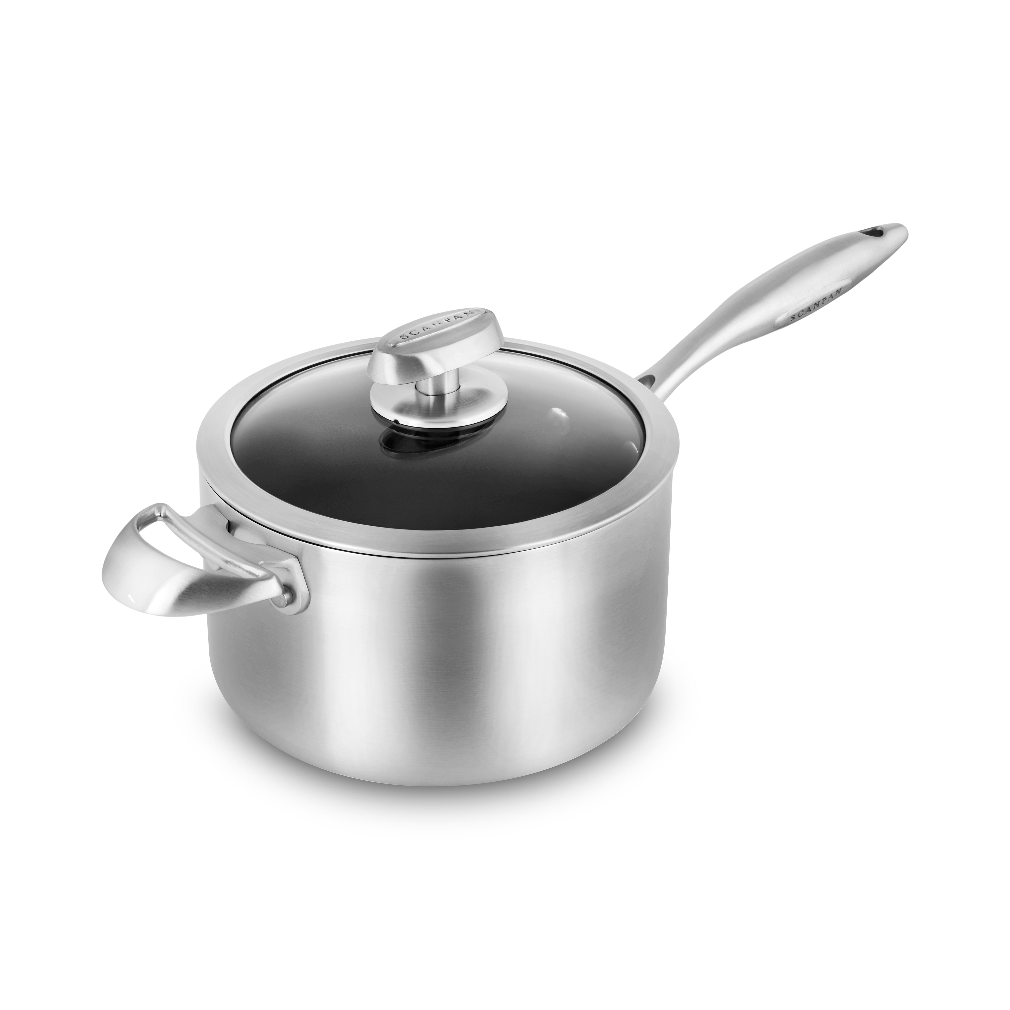 Scanpan CX+ Saucepan - 4-qt Stainless Steel Nonstick