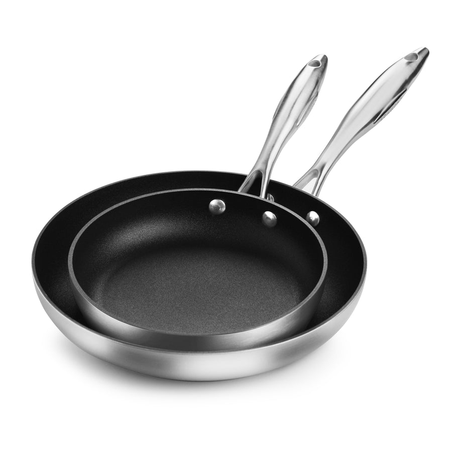 Scanpan CX+ Fry Pan Skillet Set - Stainless Steel Nonstick – Cutlery ...
