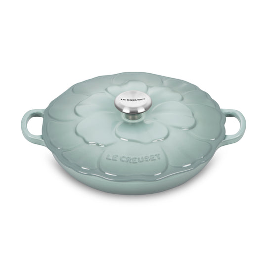 Le Creuset Signature Cast Iron 2.25-quart Sea Salt Petal Braiser