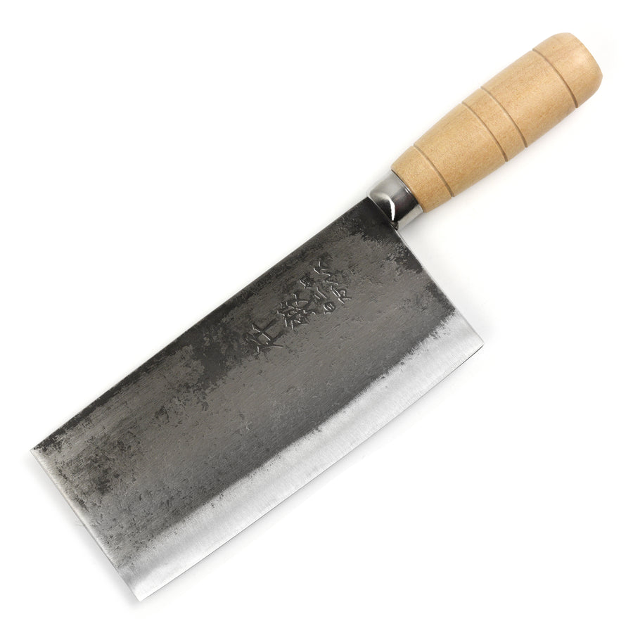 Sentan Hand-Forged Carbon Steel 6.7" Chinese Cleaver, Migaki