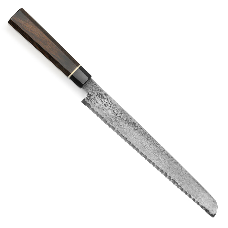 Senzo Black Damascus 8.5" Bread Knife