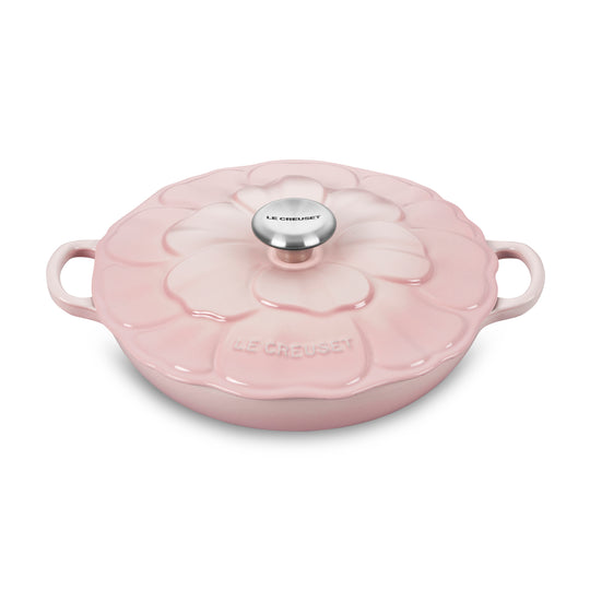 Le Creuset Signature Cast Iron 2.25-quart Shell Pink Petal Braiser