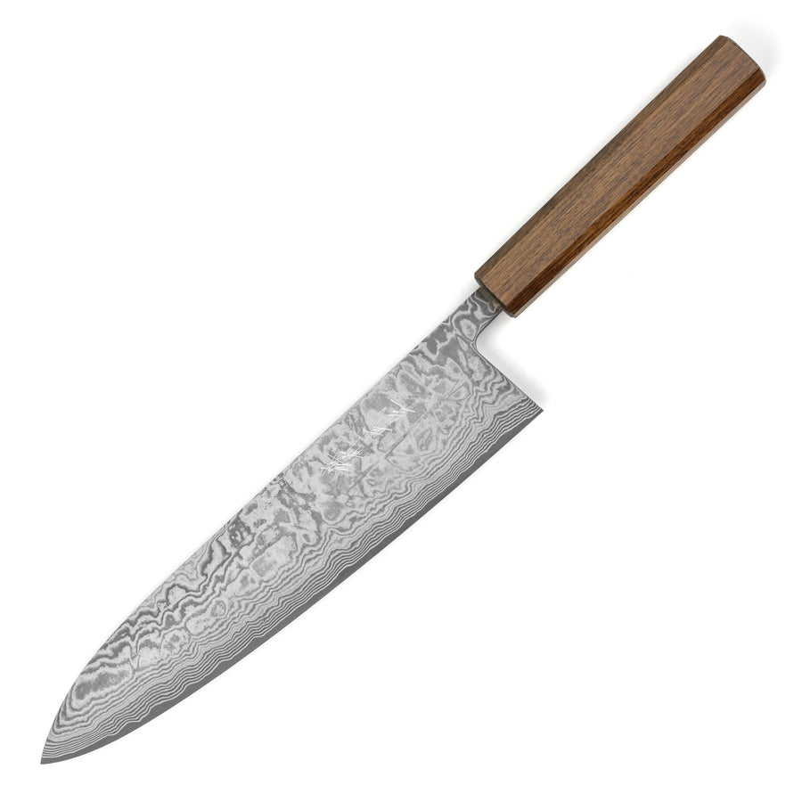 Shiro Kamo SG2 Kurozome Damascus 9.4" Gyuto