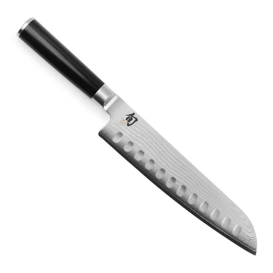 Shun Classic 8.5" Hollow Edge Santoku Knife