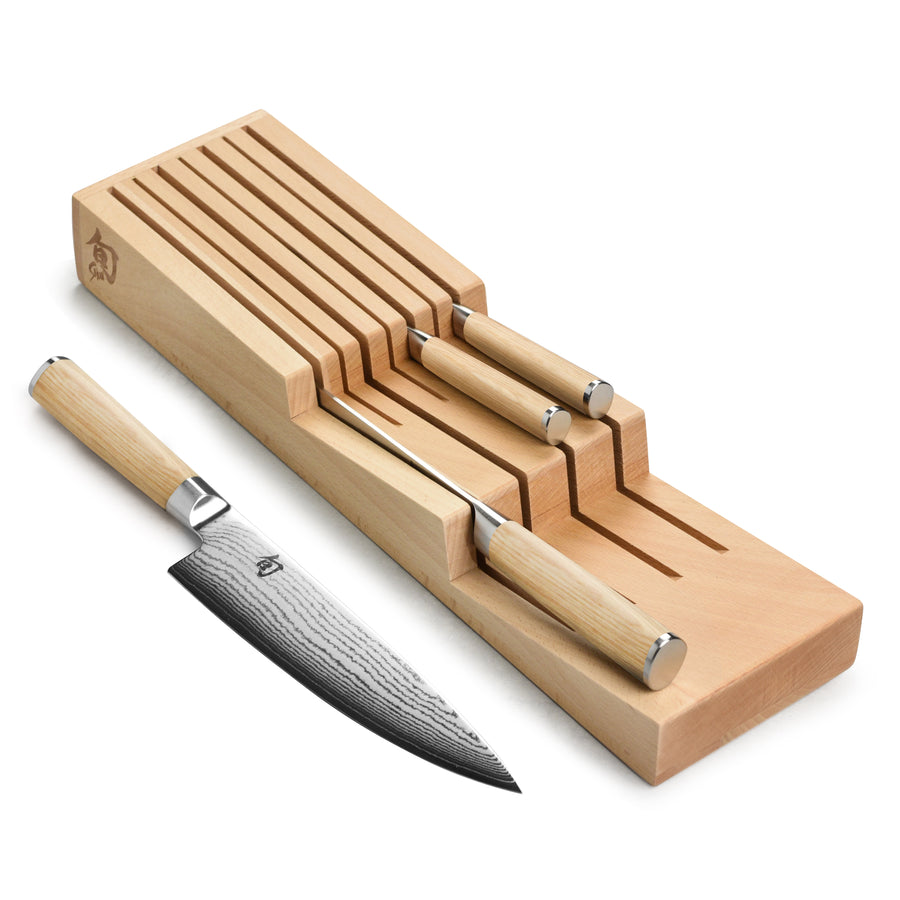 Shun Classic Blonde 5 Piece In-Drawer Knife Set