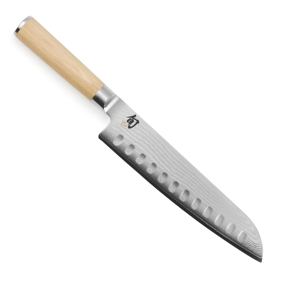 Shun Classic Blonde 8.5" Hollow Edge Santoku Knife