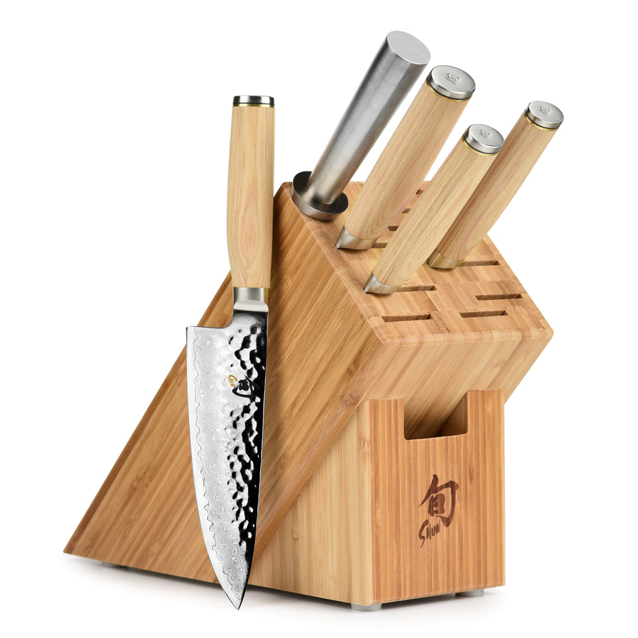 Shun Premier Blonde 6 Piece Knife Block Set