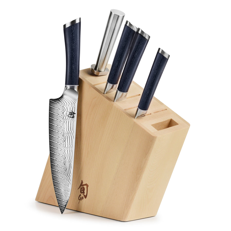 Shun Shiranami 6 Piece Knife Block Set