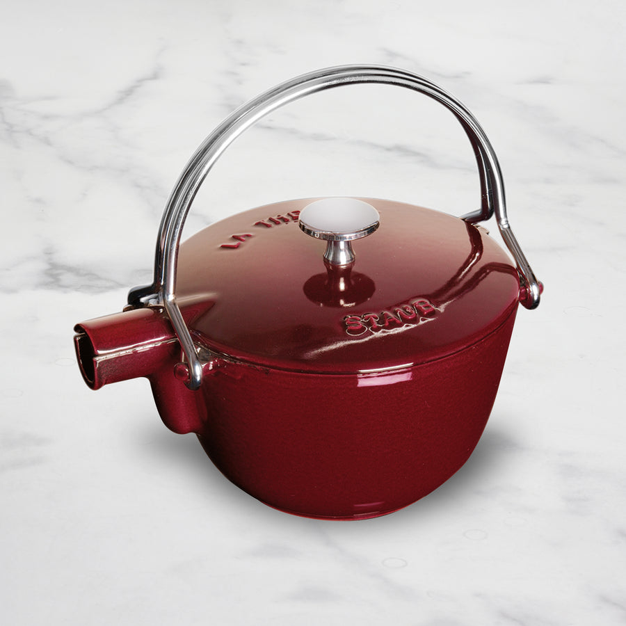 Staub La Theiere Teapot - 1-qt Cast Iron - Grenadine – Cutlery and