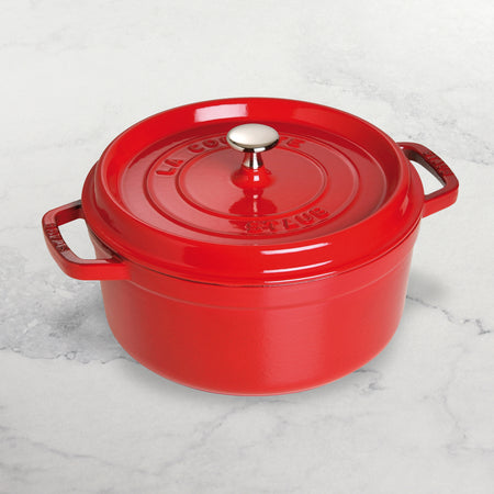 Staub Dutch Oven - 7-qt Cast Iron Cocotte - Cherry Red – Cutlery