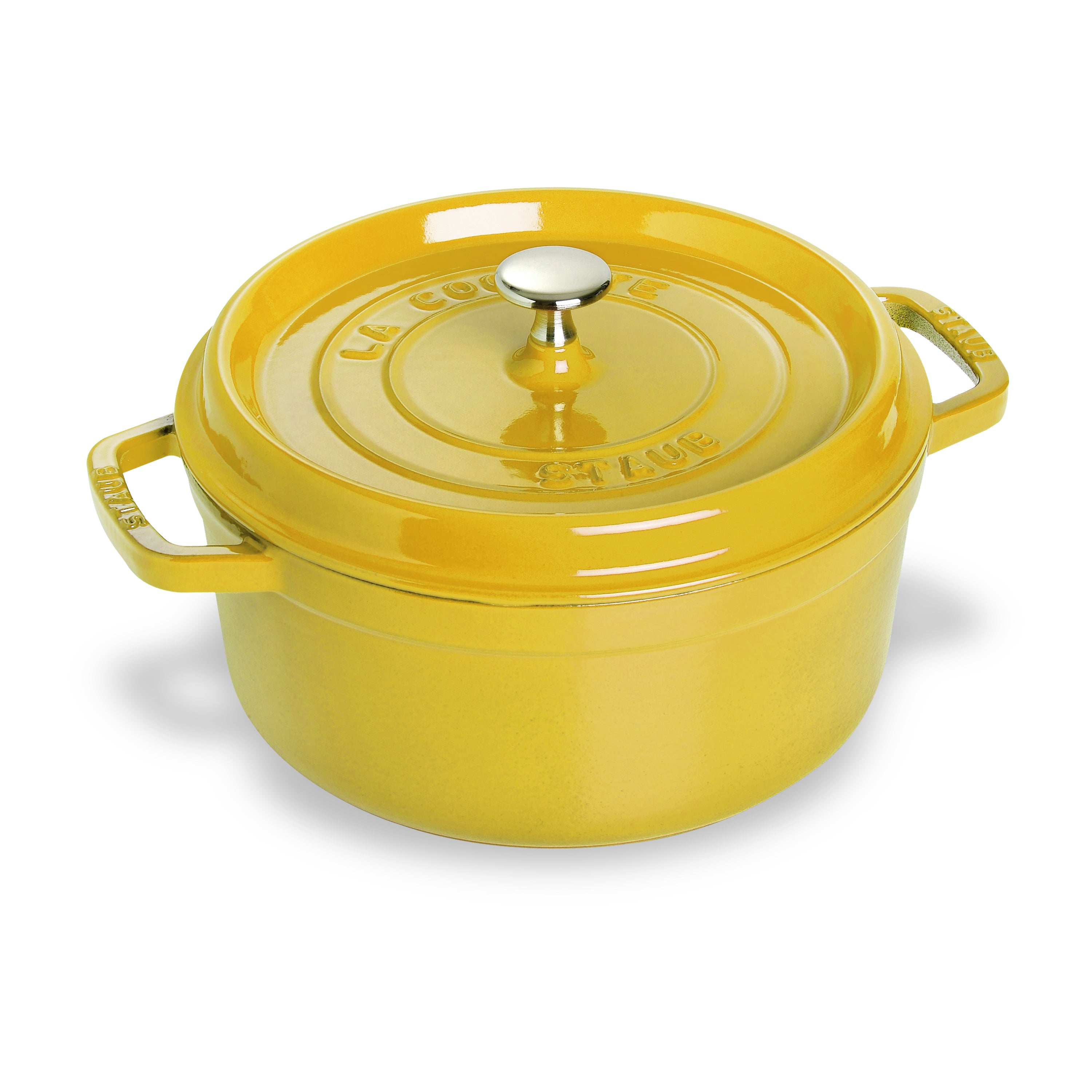 Staub Dutch Oven 7 Qt Cast Iron Cocotte Citron Cutlery And More