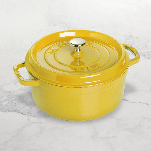Staub Dutch Oven - 7-qt Cast Iron Cocotte - Citron – Cutlery and More